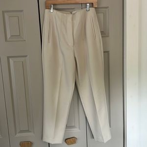 Off white Zara high rise pant. New without tags; never worn.